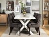 Conjunto de comedor Scandinavian Choice 676 (Gris + Negro)