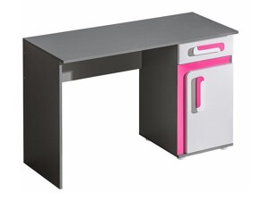 Darbo stalas Akron B110 (Antracitas + Balta + Rožinė)