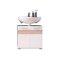 Mueble de lavabo de pie Columbia AB101 (Blanco + Blanco brillante + Roble claro)