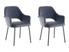 Conjunto de cadeiras Denton 158 (Cinzento + Preto)