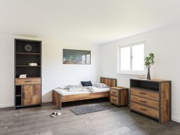 Мебелен комплект Boston CP113 (Кафяв + Matera сив)