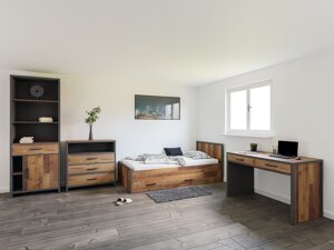 Мебельный гарнитур Boston CP114 (Коричневый + Матера серый)