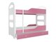 Двухъярусная кровать Aurora 115 (Розовый)