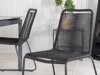 Conjunto de mesa y sillas Dallas 3506 (Negro)