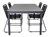 Conjunto de mesa y sillas Dallas 3506 (Negro)