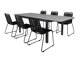 Asztal és szék garnitúra Dallas 3505 (Fekete)