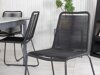 Σετ Τραπέζι και καρέκλες Dallas 3505 (Μαύρο)
