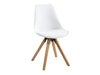 Cadeira Oakland 143 (Branco + Brilhante madeira)