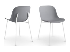 Conjunto de cadeiras Denton 409 (Cinzento + Branco)