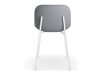 Conjunto de cadeiras Denton 409 (Cinzento + Branco)