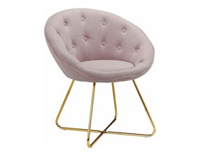 Fotelja Denton 416 (Svijetlo ružičasta + Zlatno)