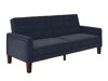 Καναπές κρεβάτι Tulsa 128 (Σκούρο μπλε)