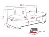 Kavč z ležiščem Comfivo 146 (Lux 06)