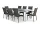 Tisch und Stühle Comfort Garden 1267 (Weiss + Grau)