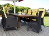 Asztal és szék garnitúra Comfort Garden 1381 (Fekete)