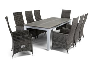 Conjunto de mesa e cadeiras Comfort Garden 1381 (Cinzento)