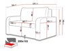 Canapea extensibilă Carlsbad 103 (Moale 030 + Drago 135)