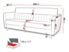 Dīvāns gulta Columbus 138 (Kronos 22)