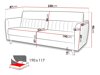 Καναπές κρεβάτι Columbus 138 (Paros 2)