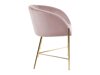 Καρέκλα Oakland 308 (Dusty pink + Χρυσό)