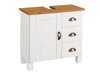 Mueble de lavabo de pie Denton AP101 (Blanco + De color marrón claro)