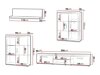 Set mobili soggiorno Toledo E110 (Prugna + grafite)