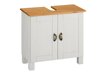 Mueble de lavabo de pie Denton AP113 (Blanco + De color marrón claro)