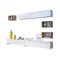 Set mobili soggiorno Providence B149 (Bianco + Bianco lucido + Quercia dorata)