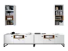 Set mobili soggiorno Providence J115 (Bianco + Rovere Artisan)