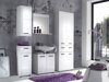 Beépített fürdőszoba szekrény Columbia AL127 (Fehér + Fényes fehér)