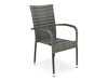 Stalo ir kėdžių komplektas Comfort Garden 1267 (Juoda + Pilka)
