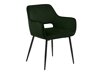 Καρέκλα Oakland 401 (Σκούρο πράσινο + Μαύρο)