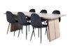 Conjunto de comedor Dallas 1868 (Negro)