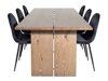 Conjunto de comedor Dallas 1868 (Negro)