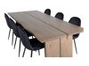 Conjunto de comedor Dallas 1868 (Negro)