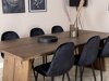 Conjunto de comedor Dallas 1868 (Negro)