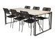 Asztal és szék garnitúra Dallas 3003 (Fekete)