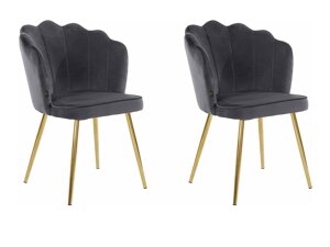 Набор стульев Denton 595 (Серый + Золотой)