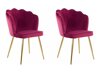 Набор стульев Denton 595 (Темно-розовый + Золотой)
