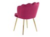 Set di sedie Denton 595 (Rosa scuro + D'oro)