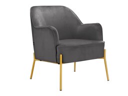 Fotelja Denton 597 (Siva + Zlatno)