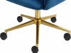 Καρέκλα γραφείου Denton 470 (Μπλε + Χρυσό)