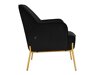 Fotelj Denton 597 (Črna + Zlata)