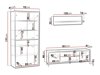 Wohnzimmer-Sets Stanton F123 (Helles Holz + Eichenholzoptik)