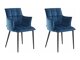 Komplet stolov Denton 608 (Modra + Črna)