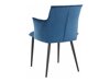 Kėdžių komplektas Denton 608 (Mėlyna + Juoda)