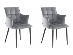 Набор стульев Denton 608 (Светло-серый + Чёрный)