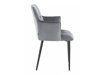 Conjunto de cadeiras Denton 608 (Cinzento claro + Preto)