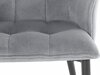 Krēslu komplekts Denton 608 (Gaiši pelēks + Melns)