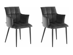 Conjunto de sillas Denton 608 (Antracita + Negro)